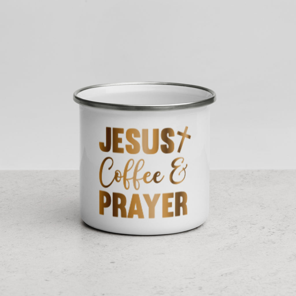 ChristianWalk Jesus coffee prayer Enamel Mug
