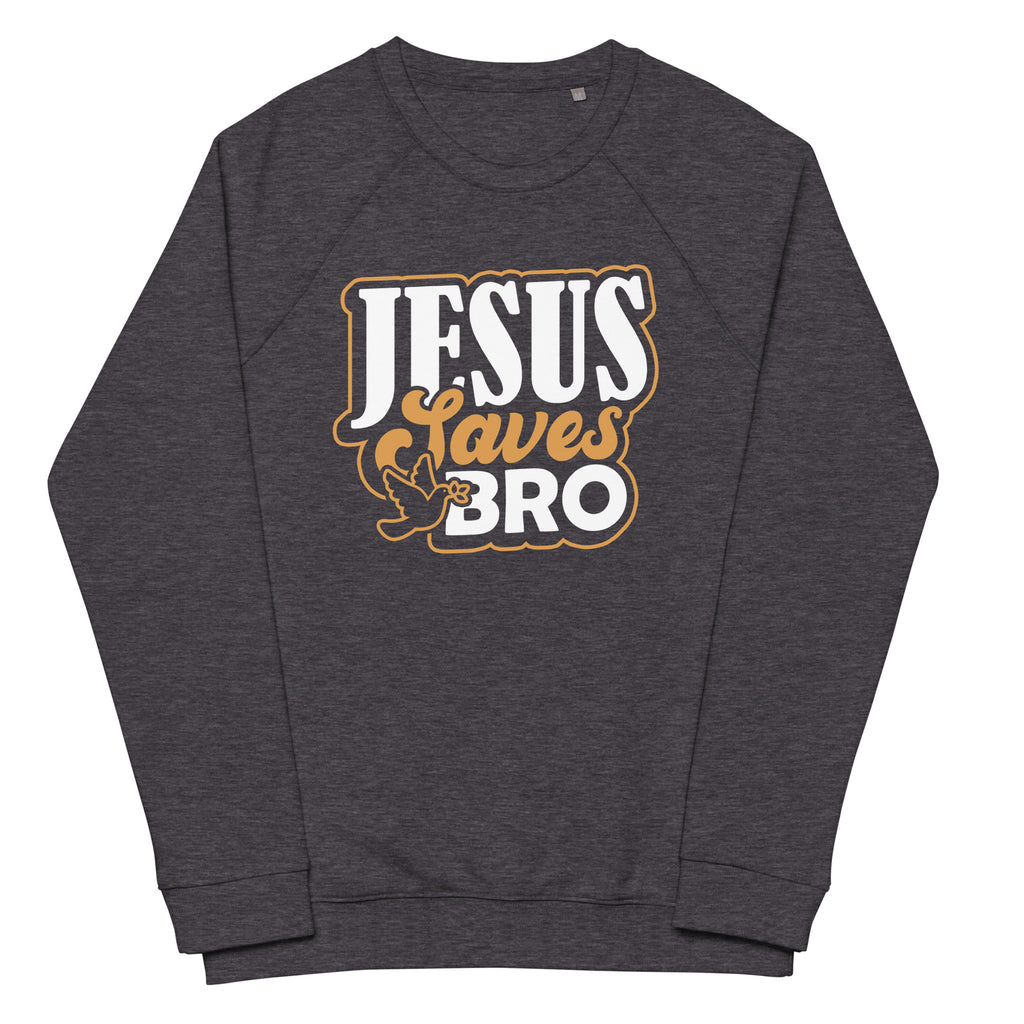 ChristianWalk Jesus Saves bro organic raglan sweatshirt
