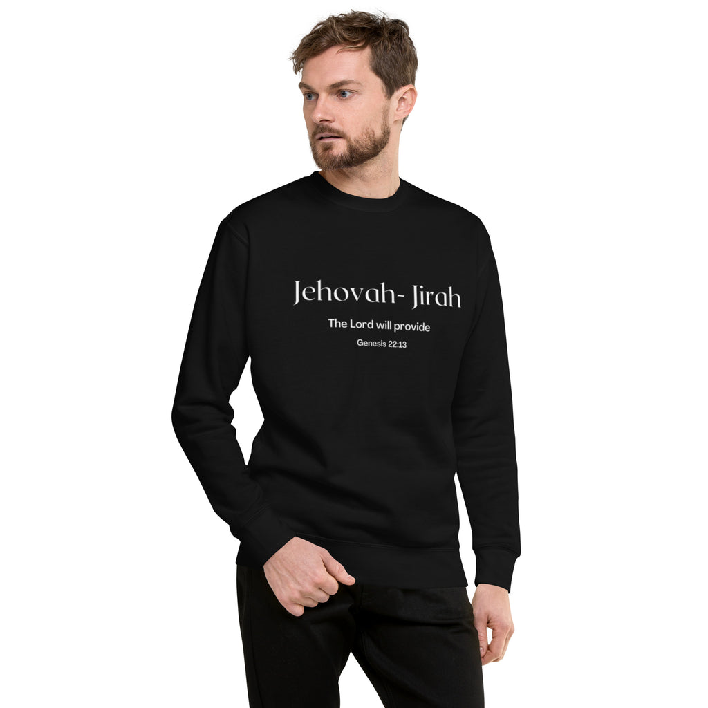 ChristainWalk Jehovah Jirah Black Sweatshirt