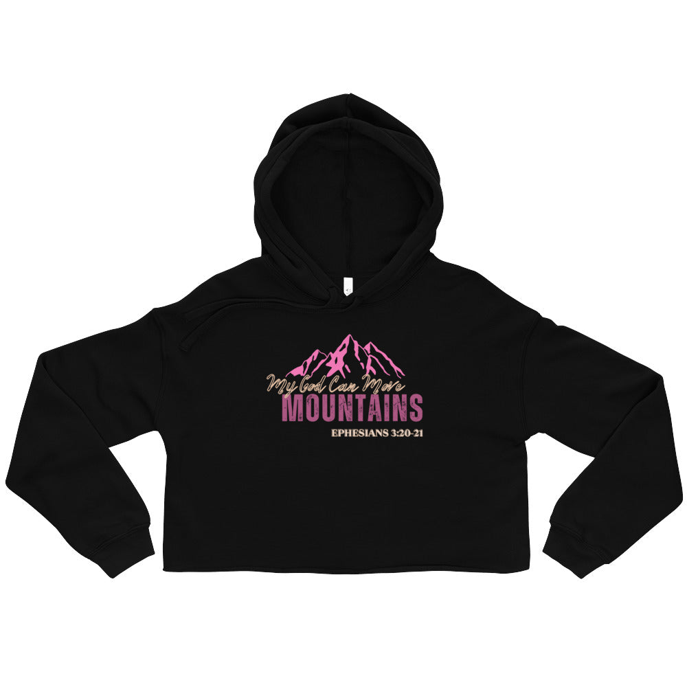 move mountains Crop Hoodie
